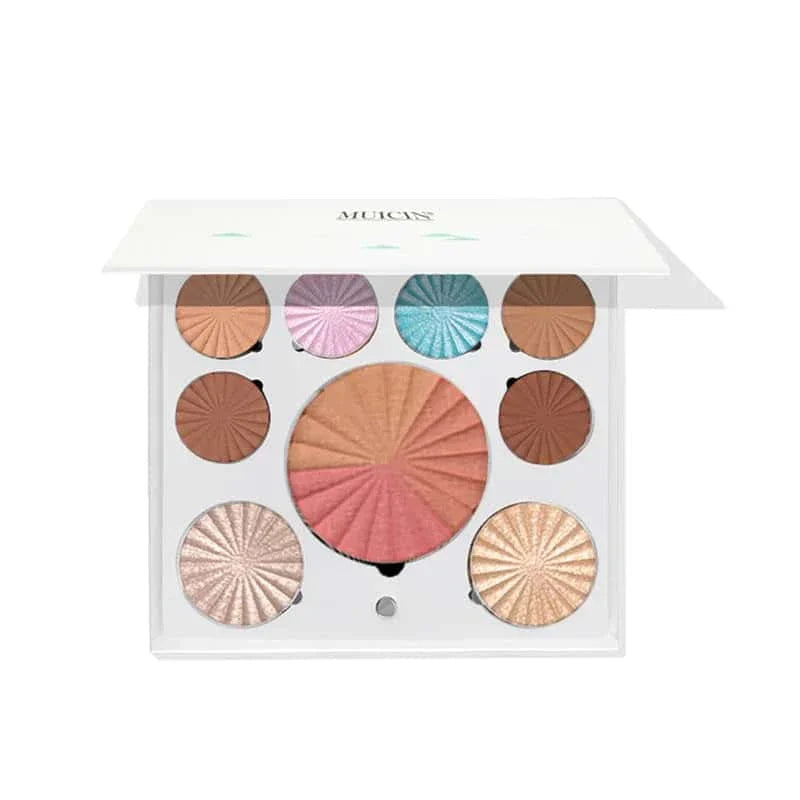 White Blusher & Eyeshadow Palette - Muicin