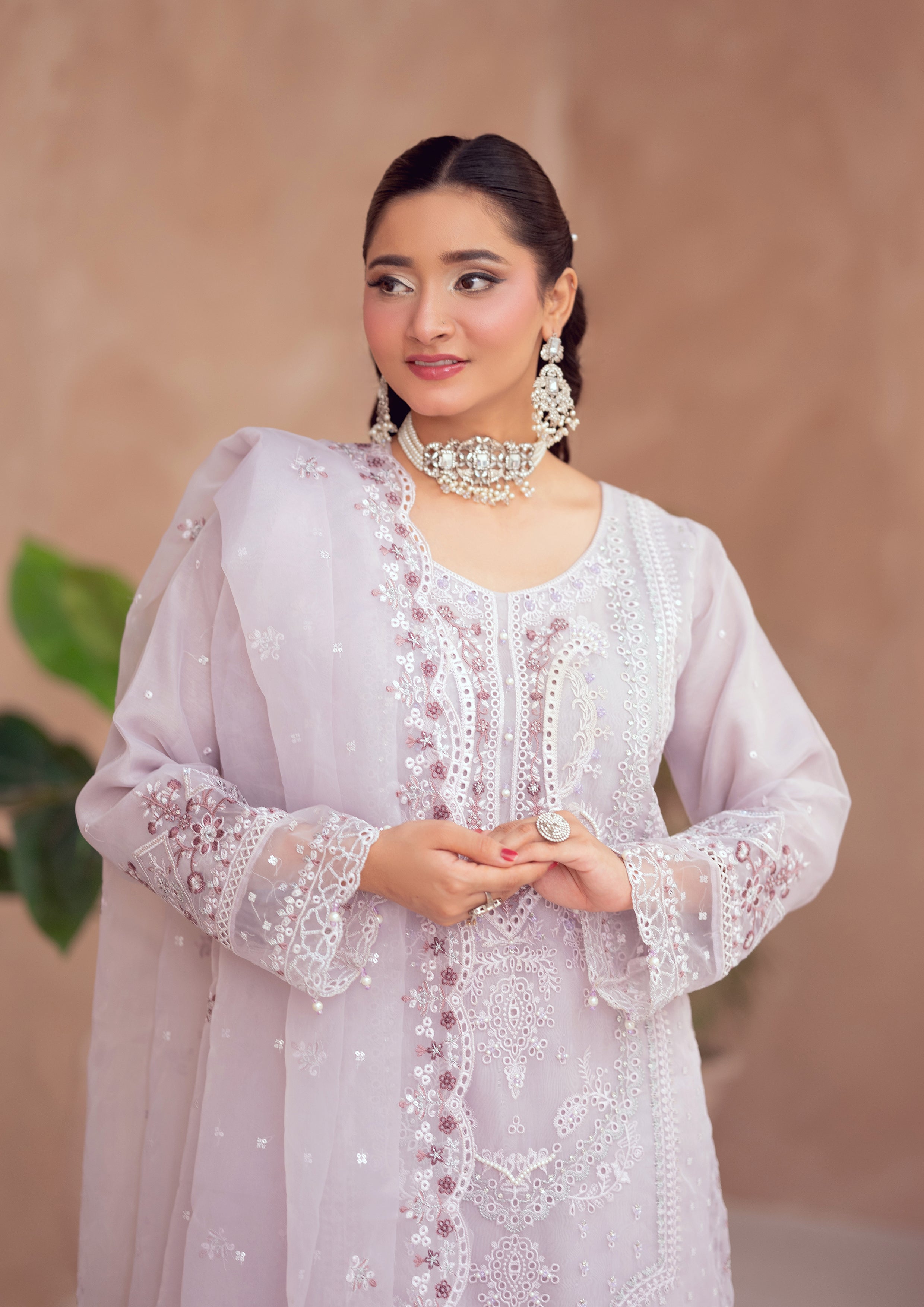 Rafiya BN-1097 - 3 Piece Stitched Fancy Heavy Embroidered - Bint-e-Noor