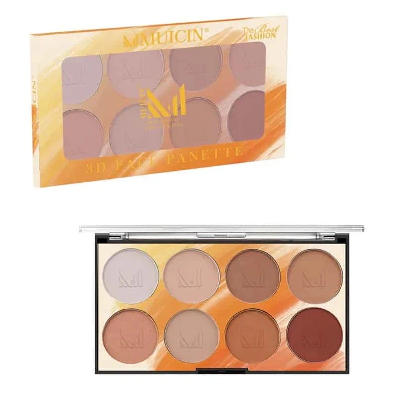 8 Colors Professional Contour Palette - Muicin