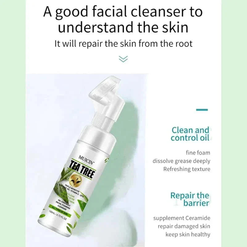 Tea Tree Bubble Foaming Facial Cleanser - Muicin