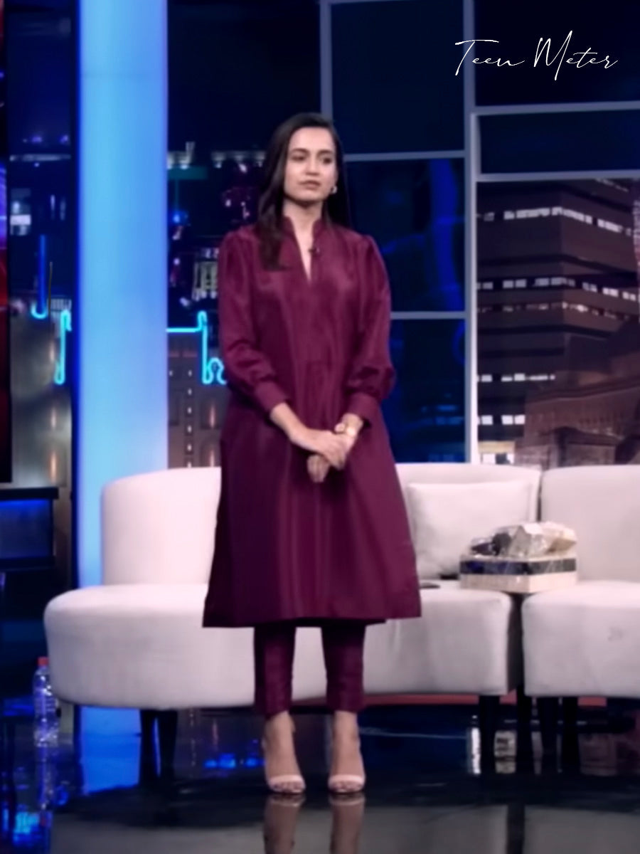 Dark Maroon 2pc “Silk Luxe” - Teen Meter