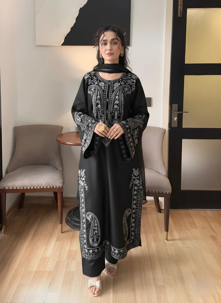 ALIZE BLACK Emb 3 Pcs - Urban Haya
