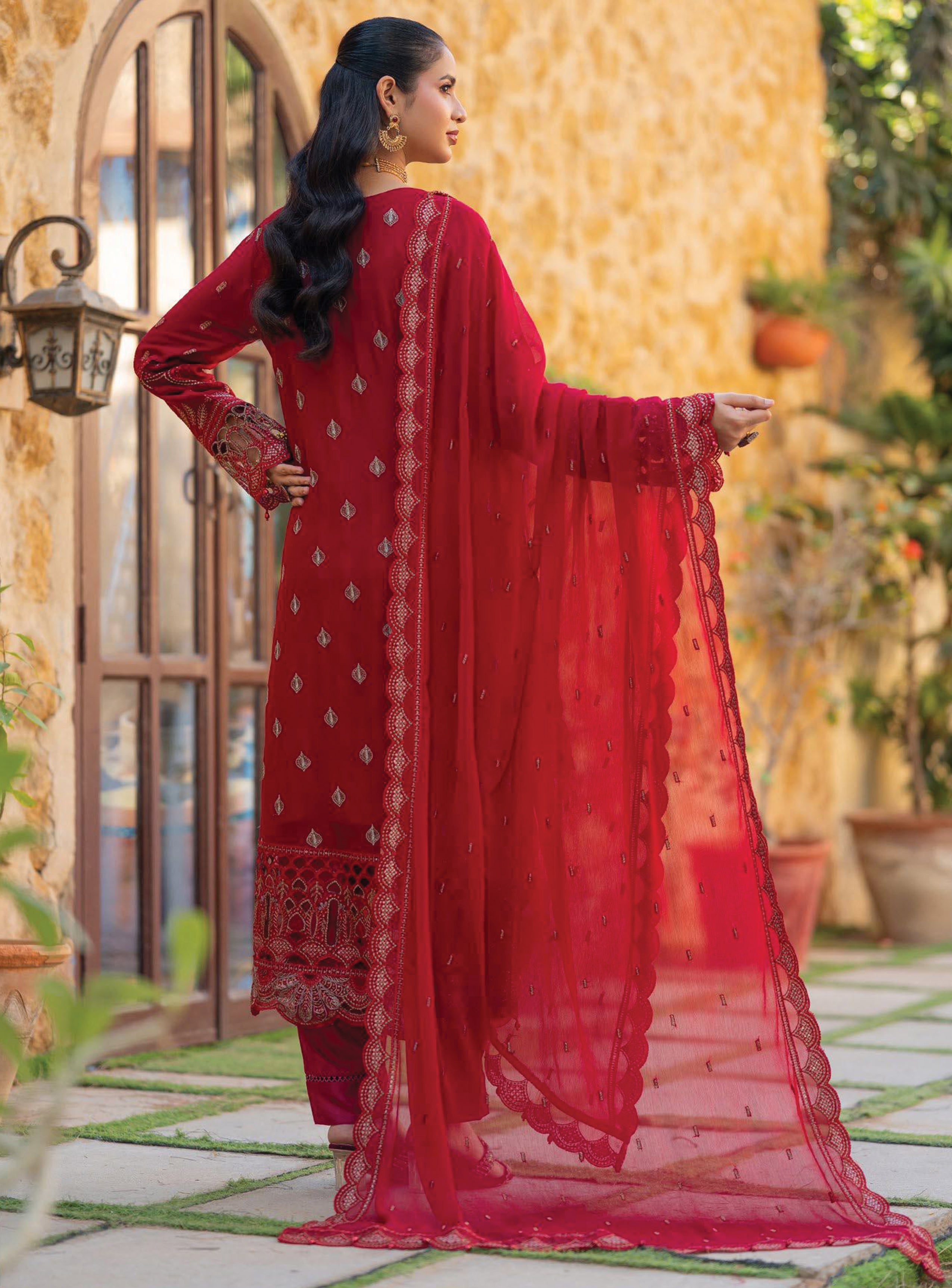 Asmira BN-1038 - 3 Piece Stitched Fancy Heavy Embroidered - Bint-e-Noor
