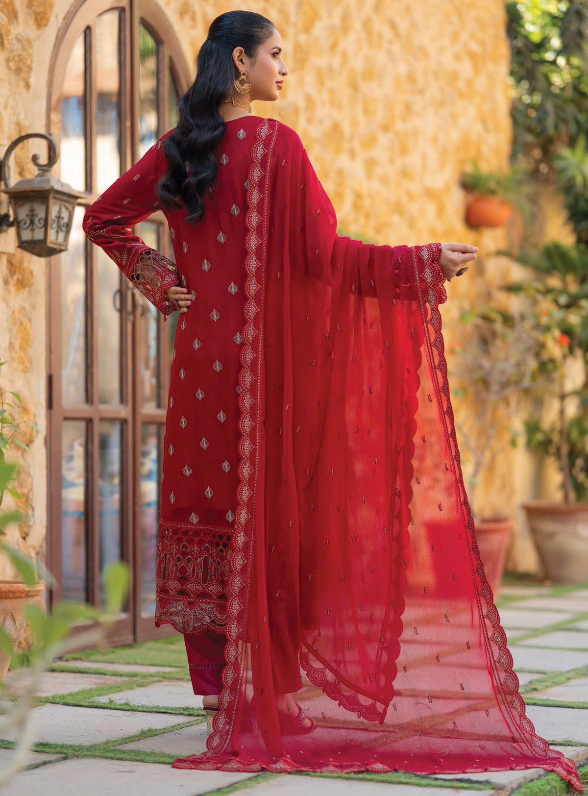 Asmira BN-1038 - 3 Piece Stitched Fancy Heavy Embroidered - Bint-e-Noor