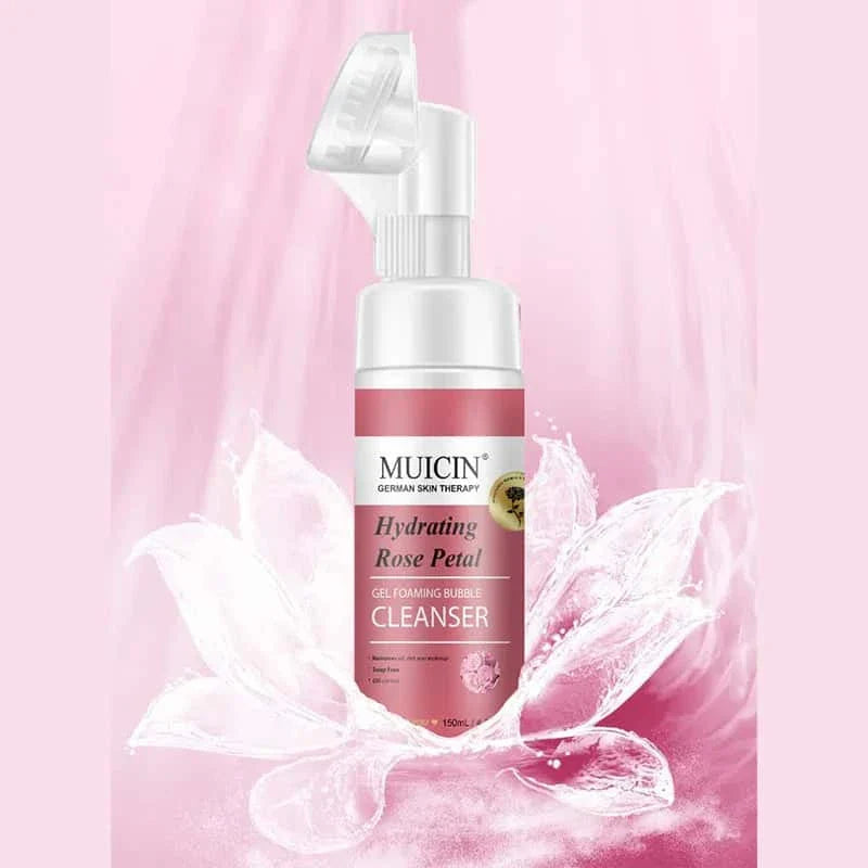 Rose Petal Gel Foaming Bubble Cleanser - Muicin