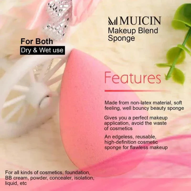 Pink Sponge Makeup Blender - Muicin