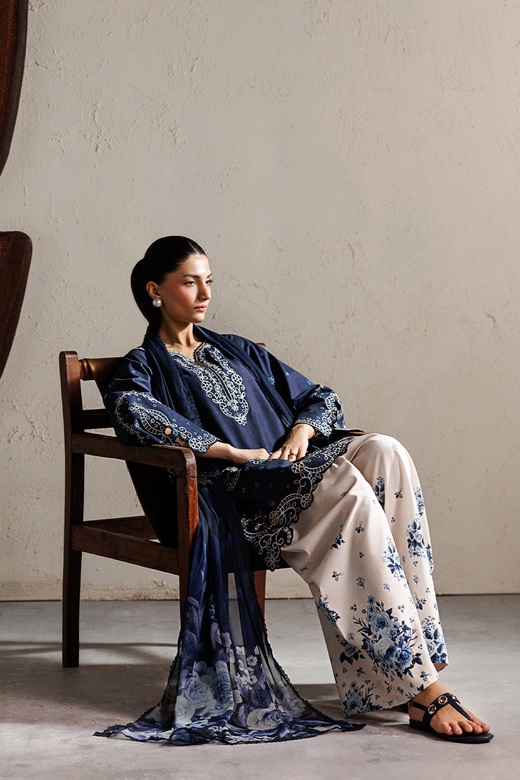Sapphire Bloom 3Pcs - Tawakal Closet