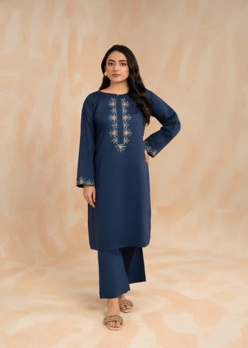 Zargul – Navy Blue Kurta Set with Bellbottom Trousers | RSM Collection