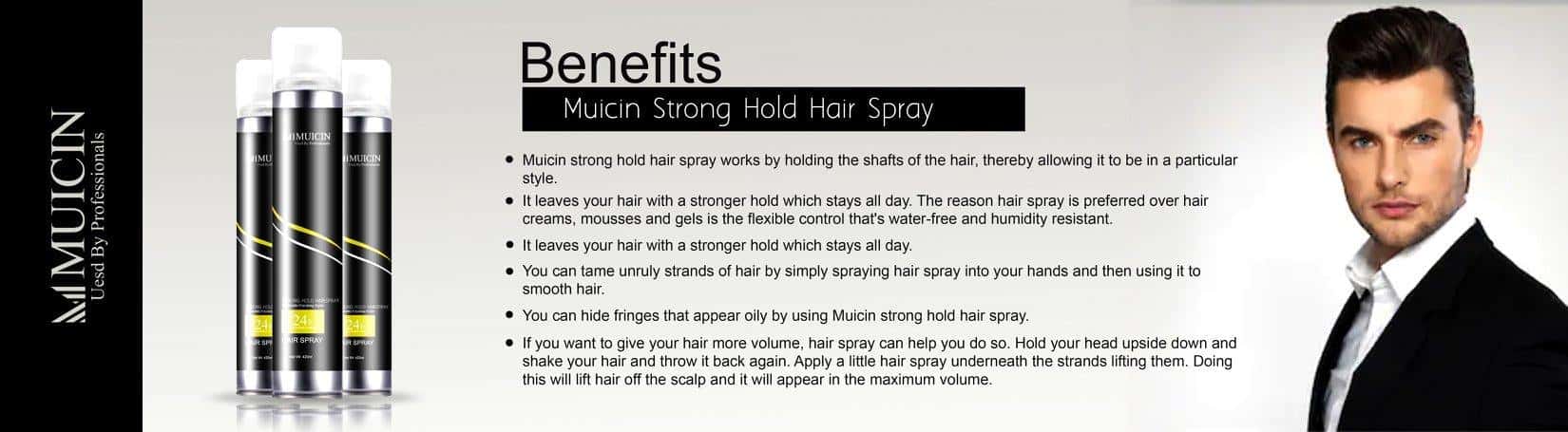 Ultra Hold Hair Styling Spray - Muicin