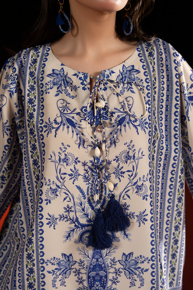 Premium Poly Cambric Co-Ords Set 2 Pcs Stitched - Ellena