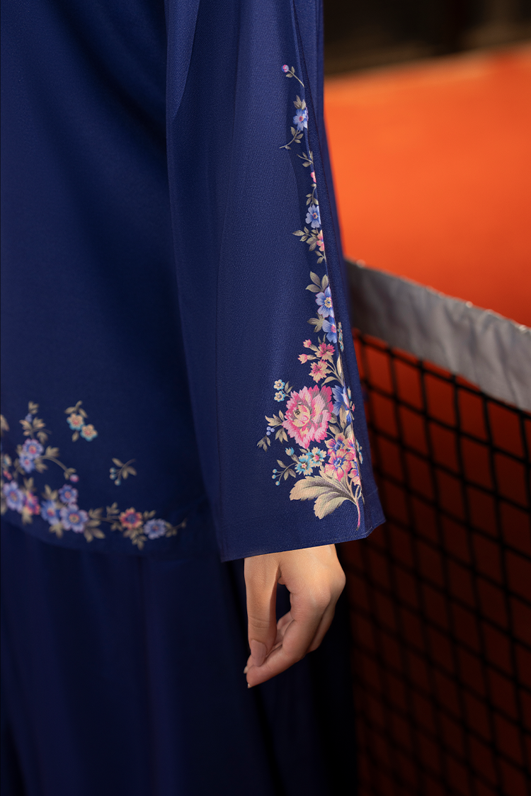 Premium Poly Cambric Co-Ords Set 2 Pcs Stitched - Ellena