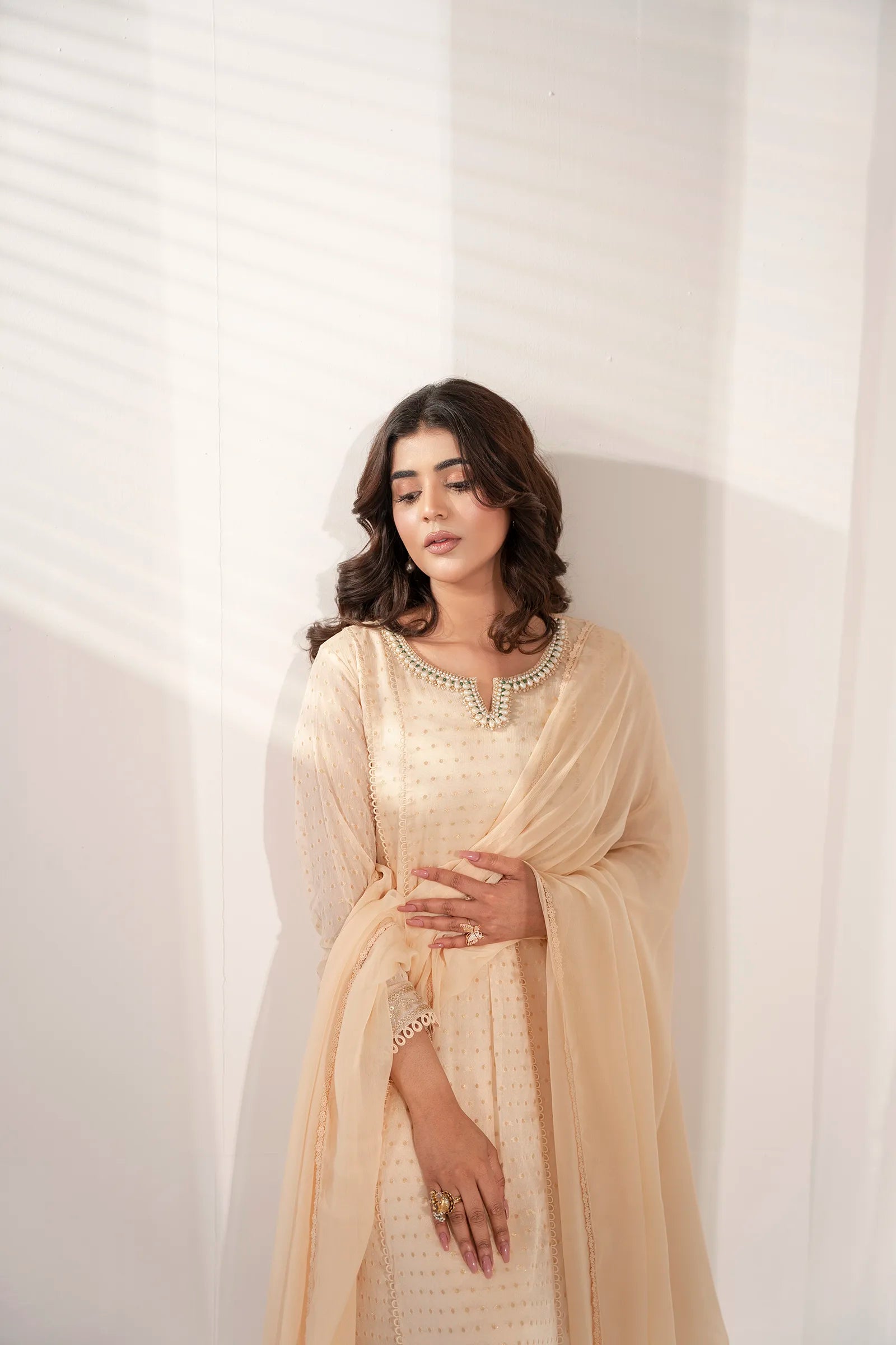 Noya 3 Piece Stitched - Javeria Zoa