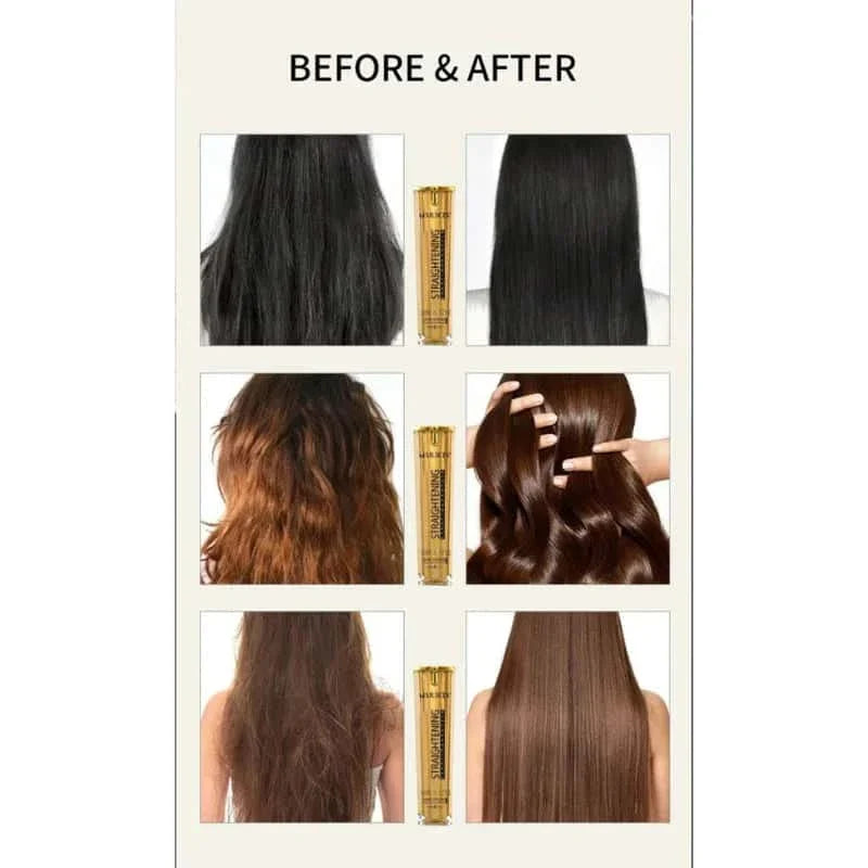Gold Shine & Style Hair Straightening Serum - Muicin