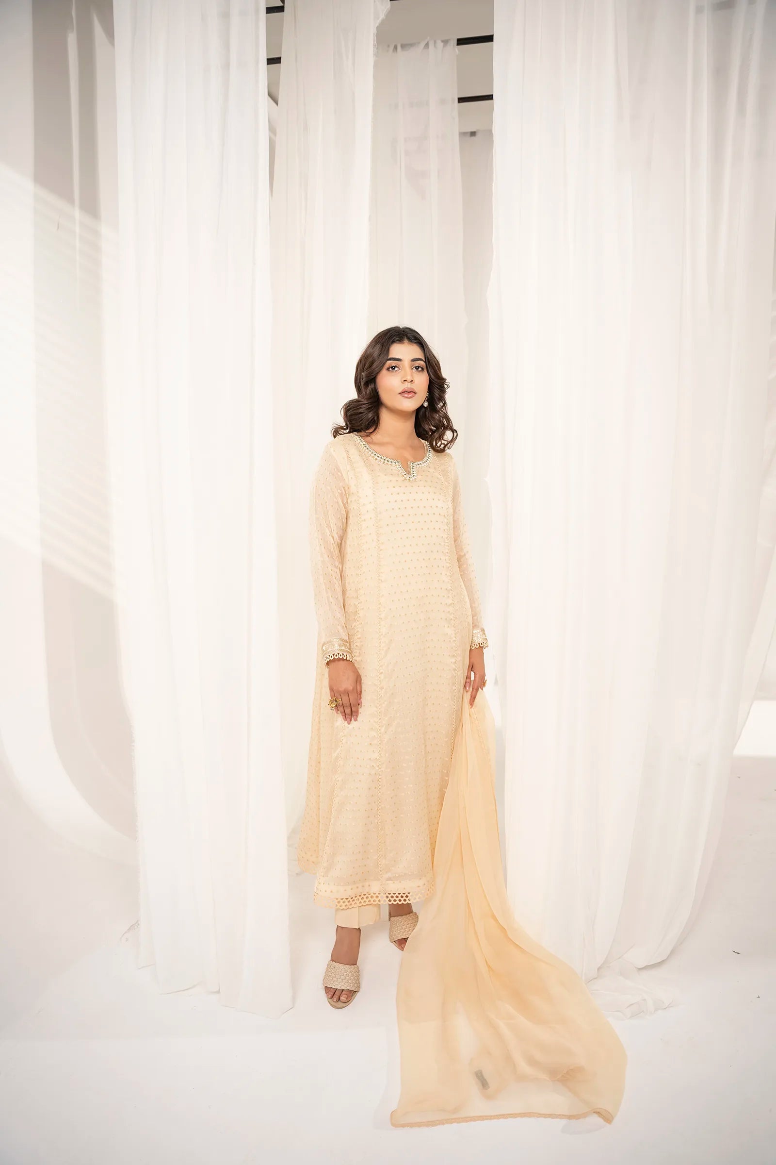 Noya 3 Piece Stitched - Javeria Zoa