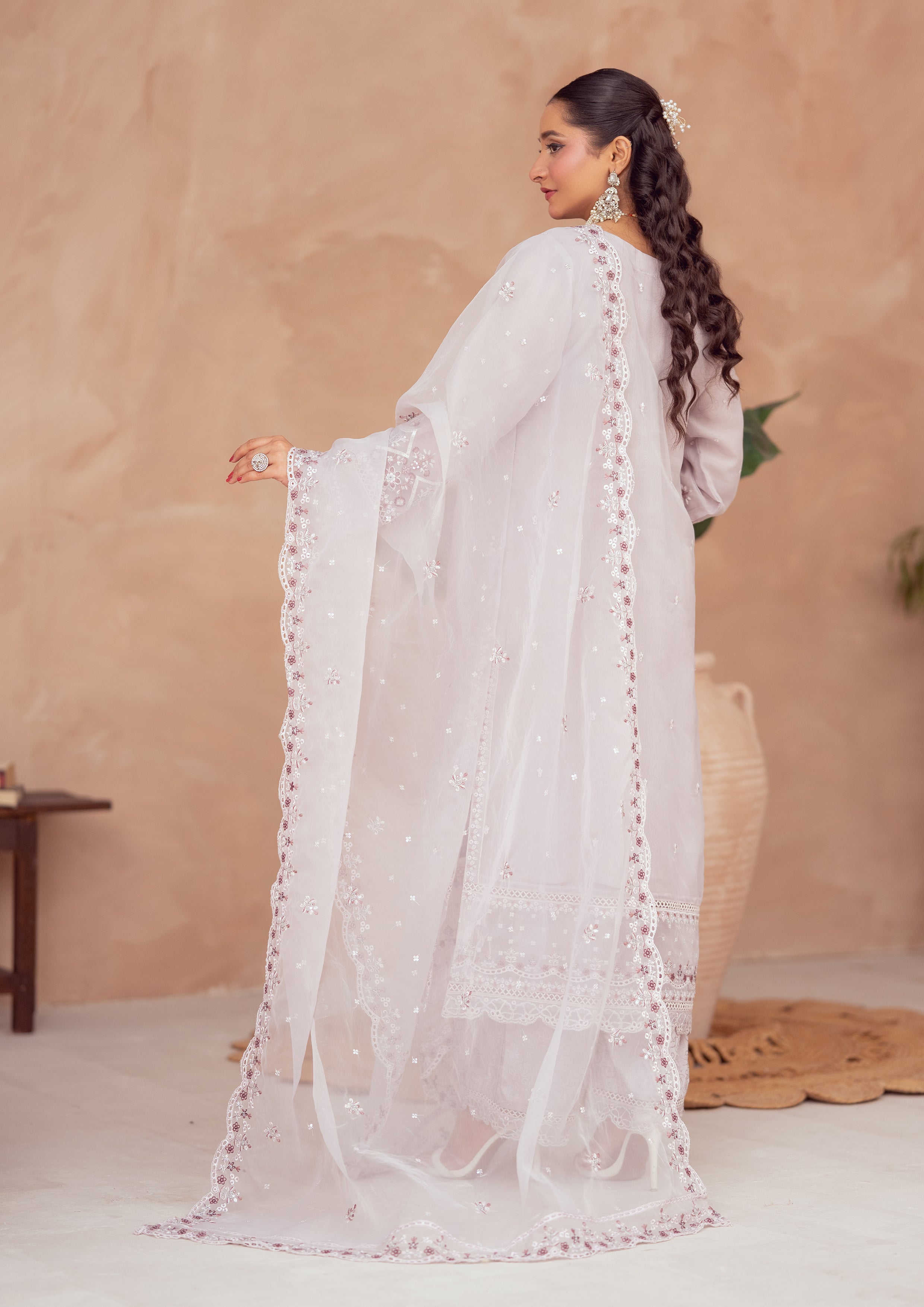 Rafiya BN-1097 - 3 Piece Stitched Fancy Heavy Embroidered - Bint-e-Noor