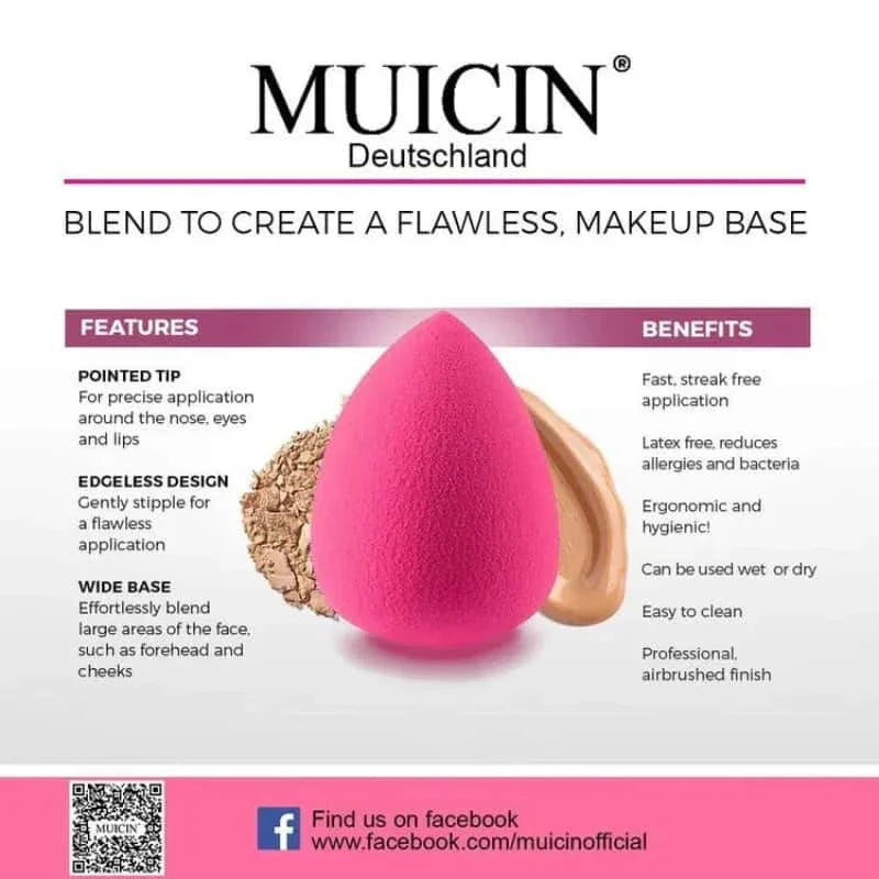 Pink Sponge Makeup Blender - Muicin