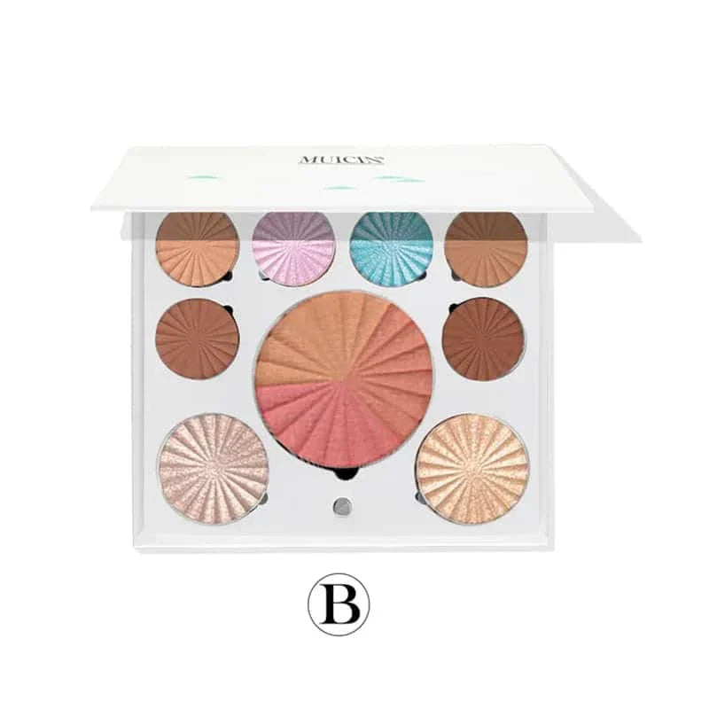 White Blusher & Eyeshadow Palette - Muicin