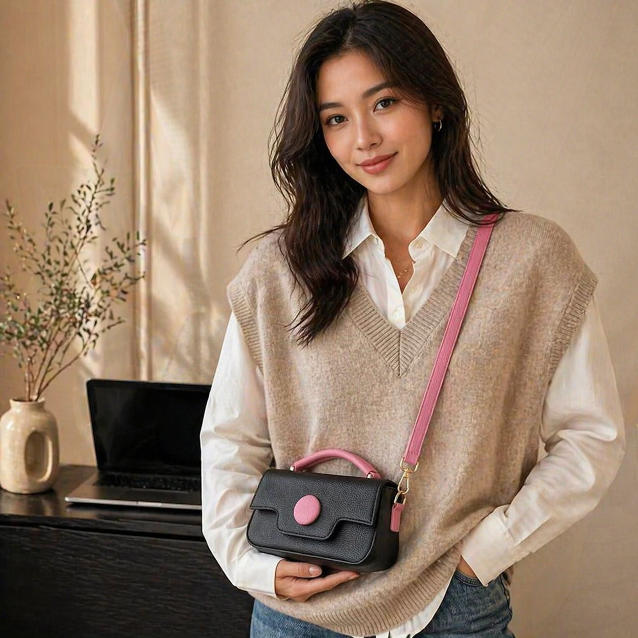 The dot satchel Crossbody bag - Bellabags
