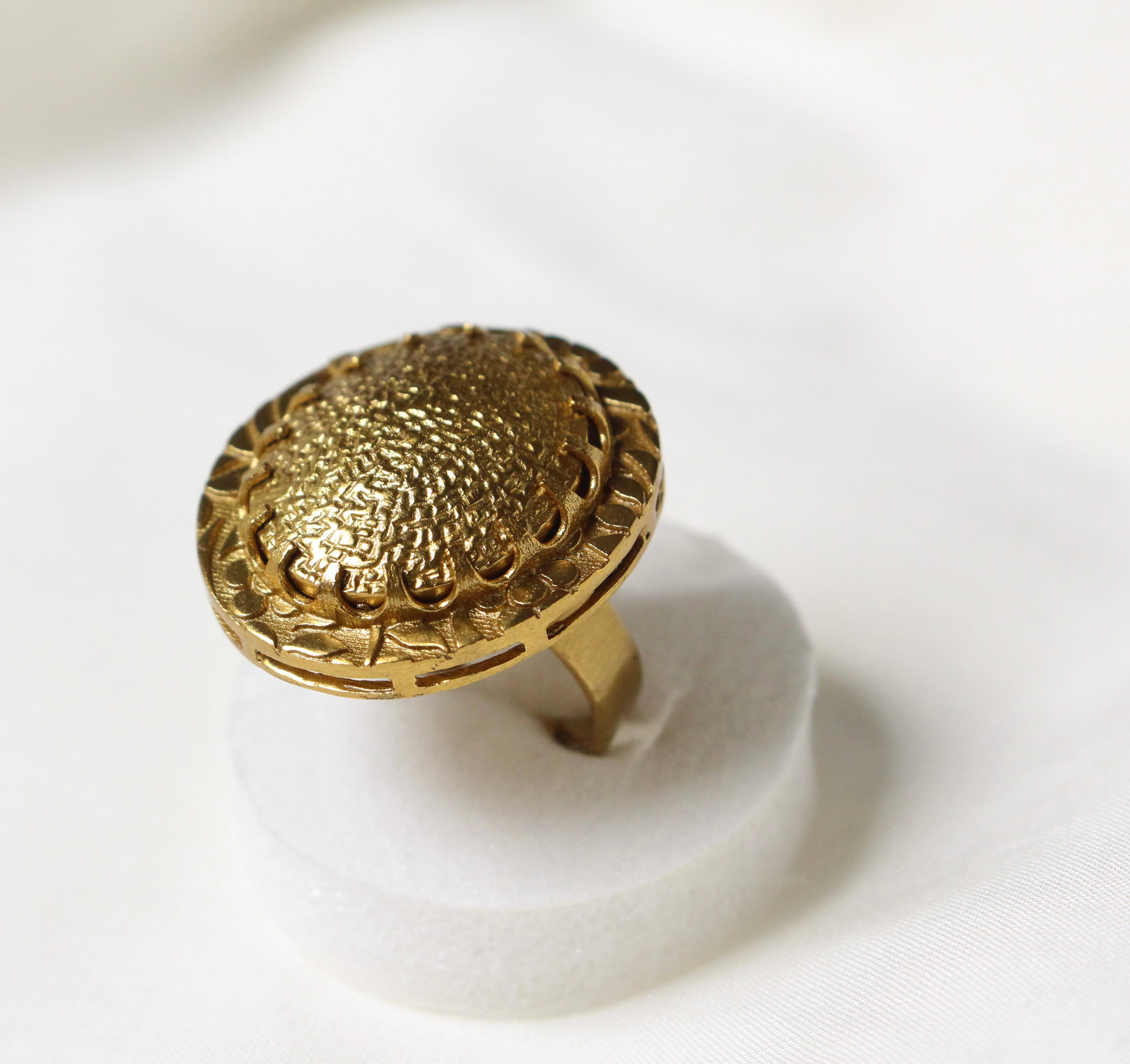 Gold Texture Ring - Aloro Jewels