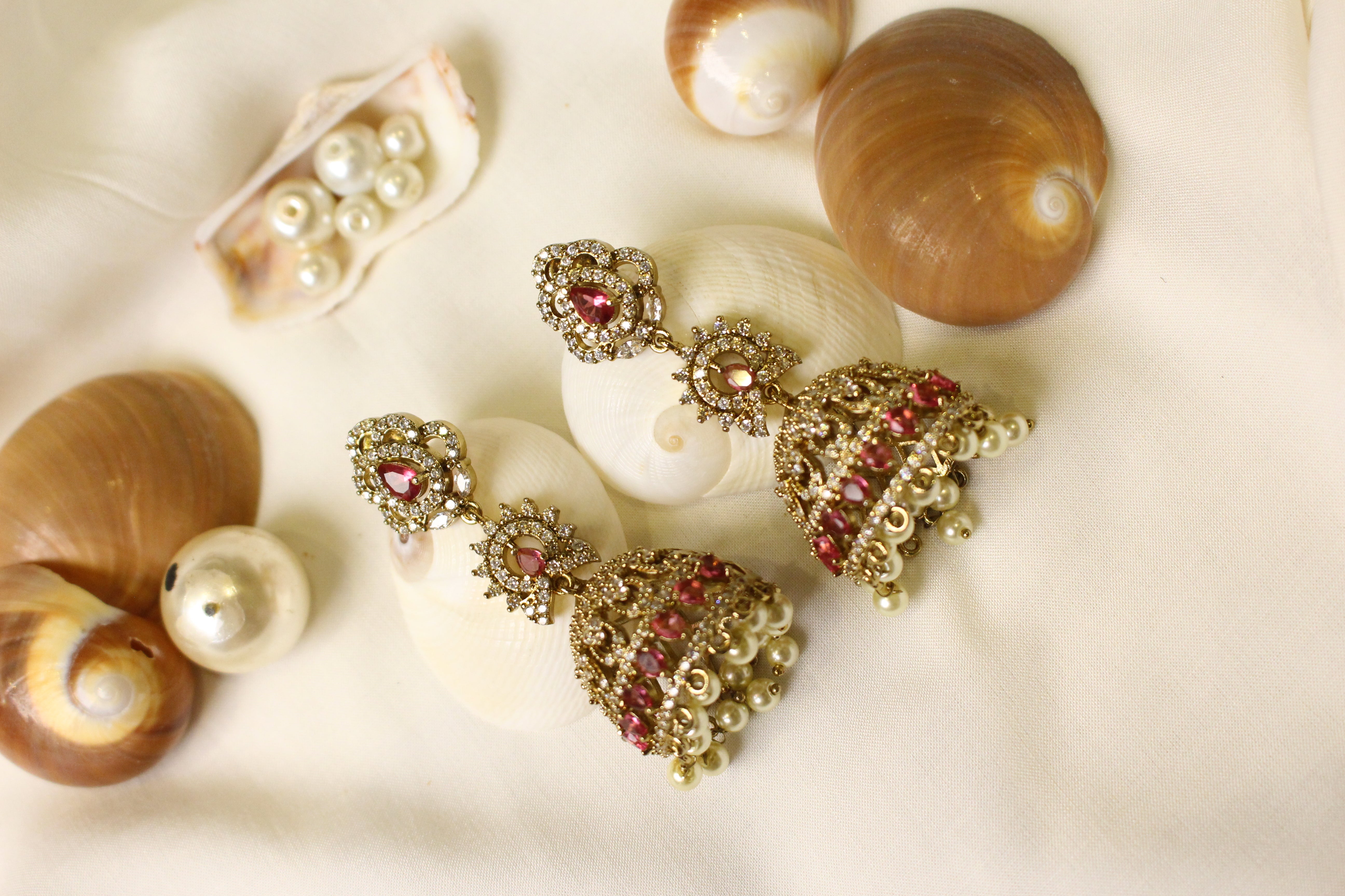 Diamond Style Statement Jhumki - Aloro Jewels