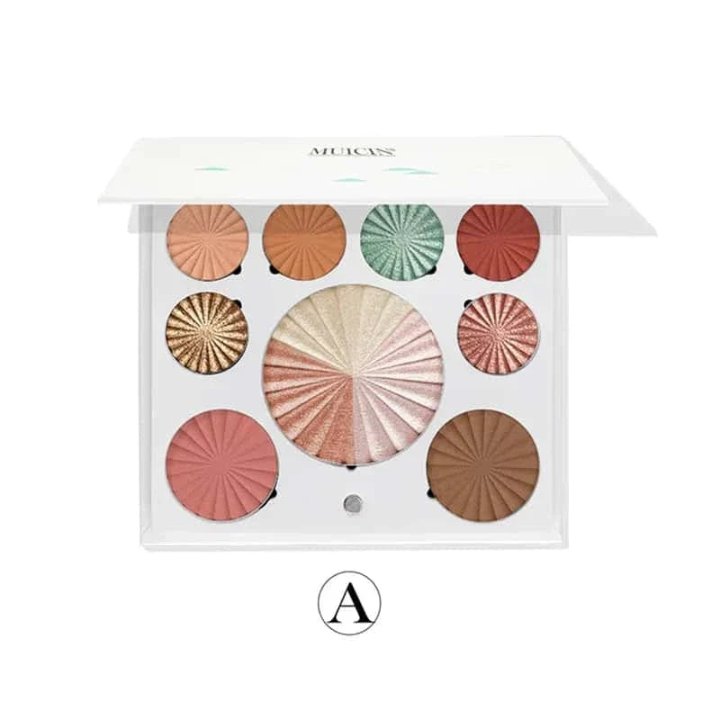 White Blusher & Eyeshadow Palette - Muicin