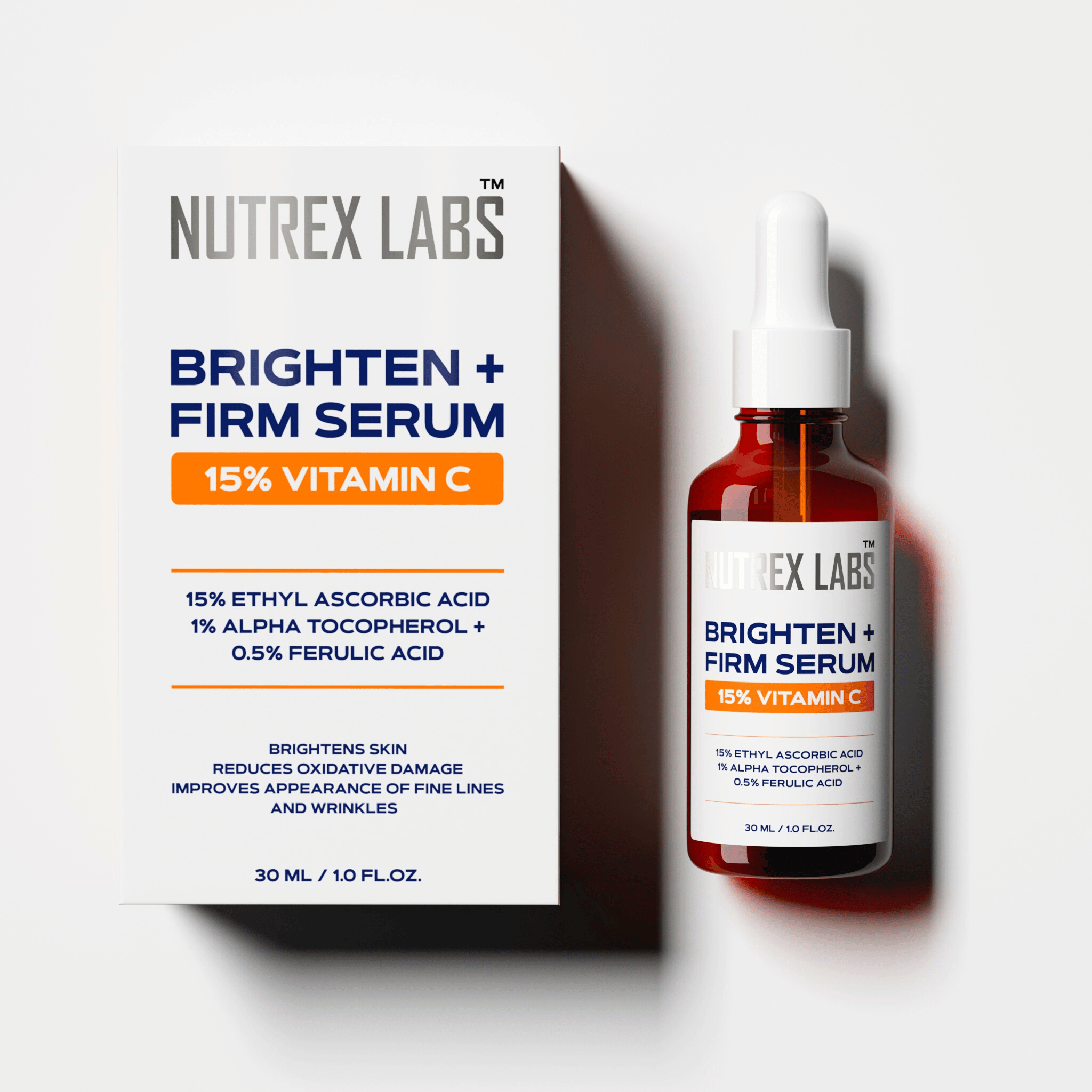 Brighten + Firm 15% Vitamin C Serum - Nutrex Labs
