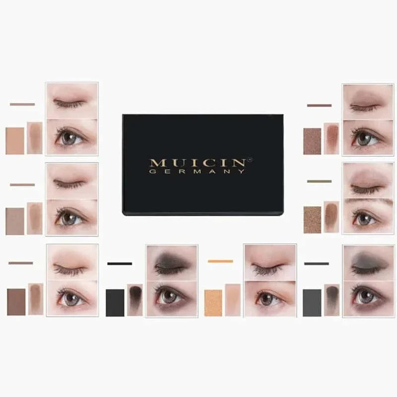 Matte & Velvet 11 Colors Eyeshadow Palette - Muicin