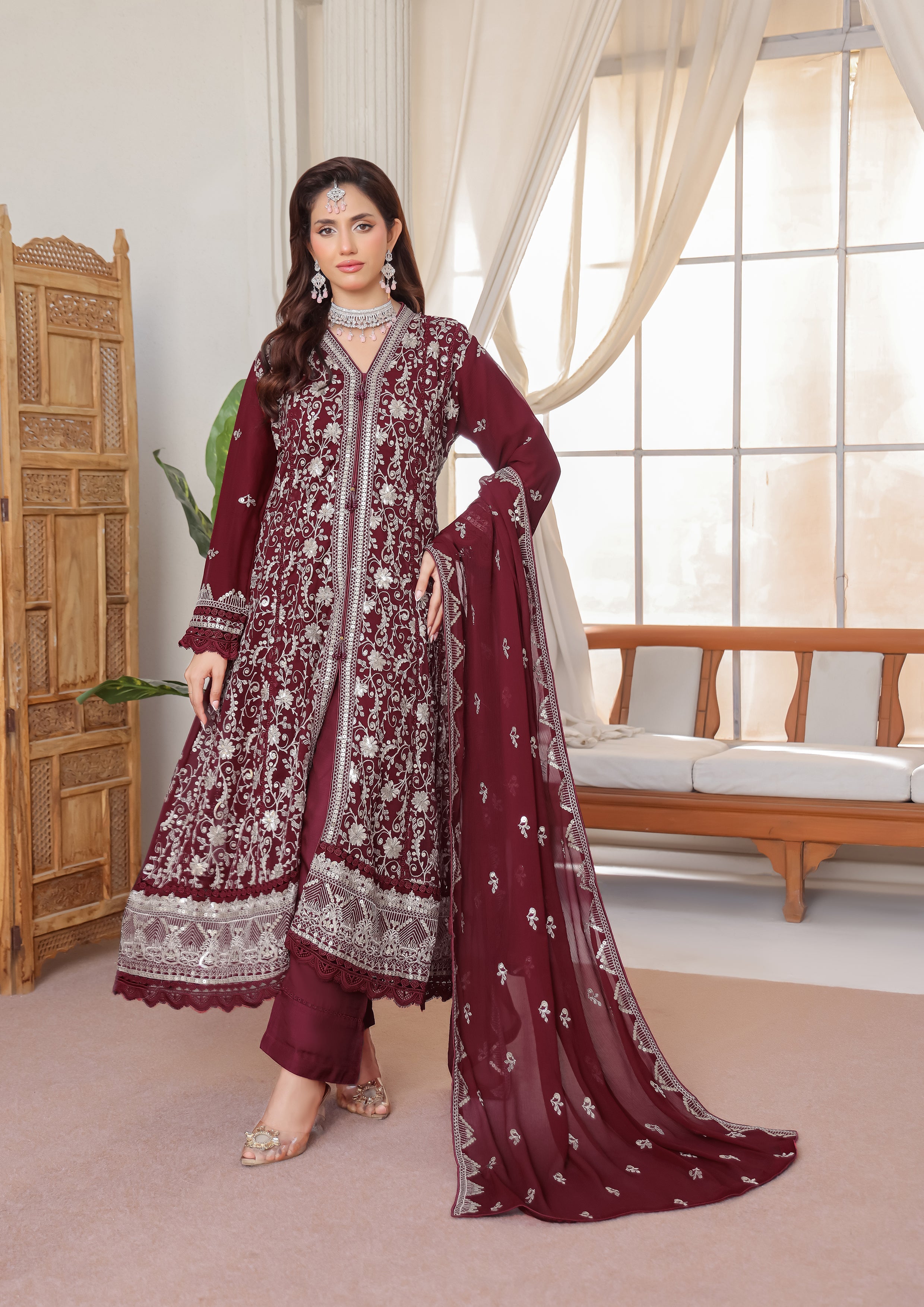 Vanessa BN-9993 - 3 Piece Stitched Fancy Heavy Embroidered - Bint-e-Noor