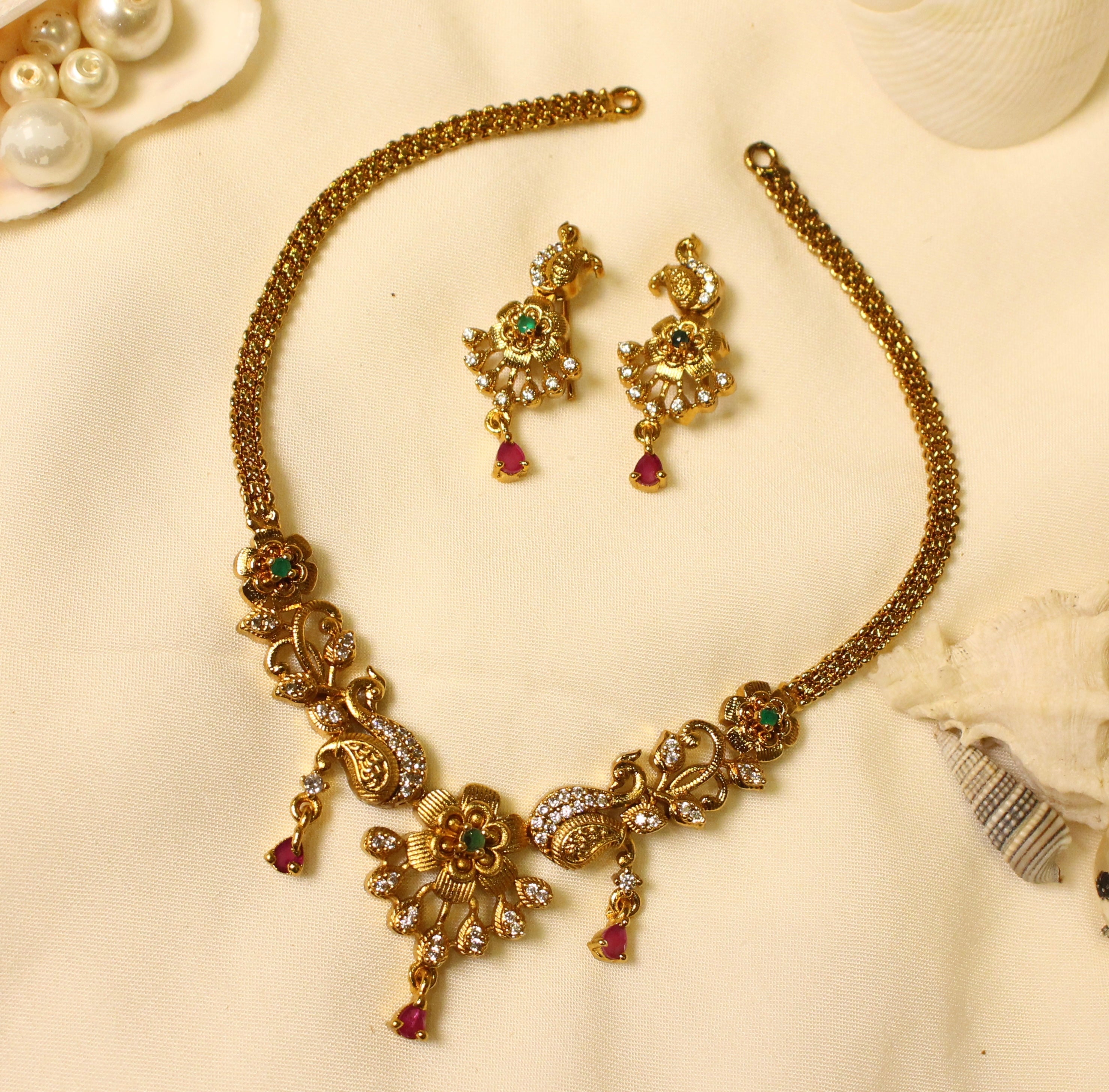 Ronaq Gold Plated Necklace - Aloro Jewels