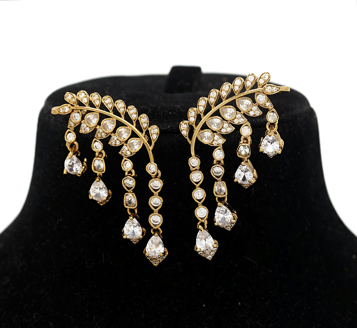 Chandelier Kundan Earcuff - Aloro Jewels