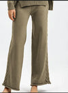 Knitted Wide-leg Pants - Velora