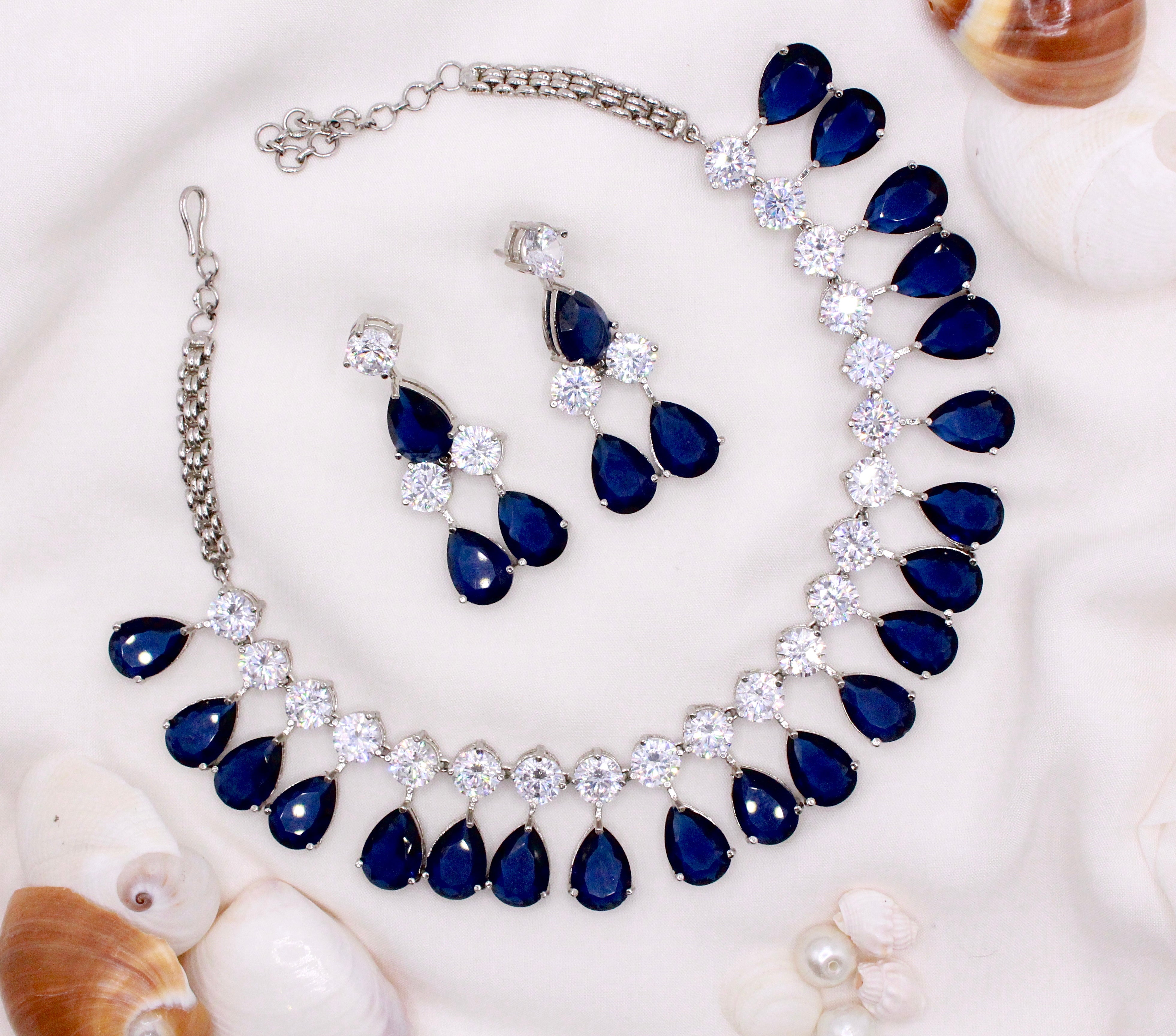 Blue Sparkling Set - Aloro Jewels