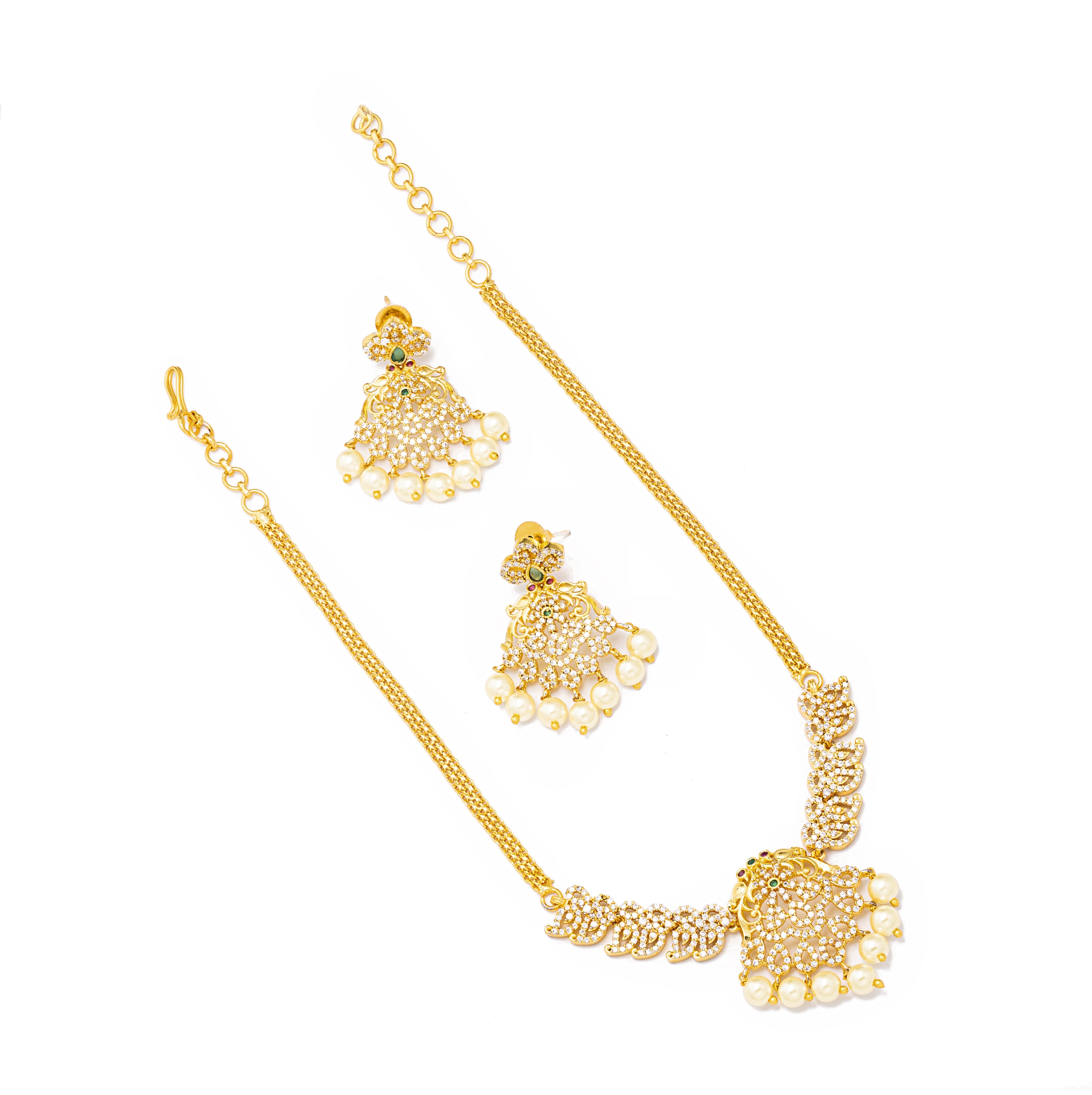 Gold Plated Choker Necklace - Aloro Jewels