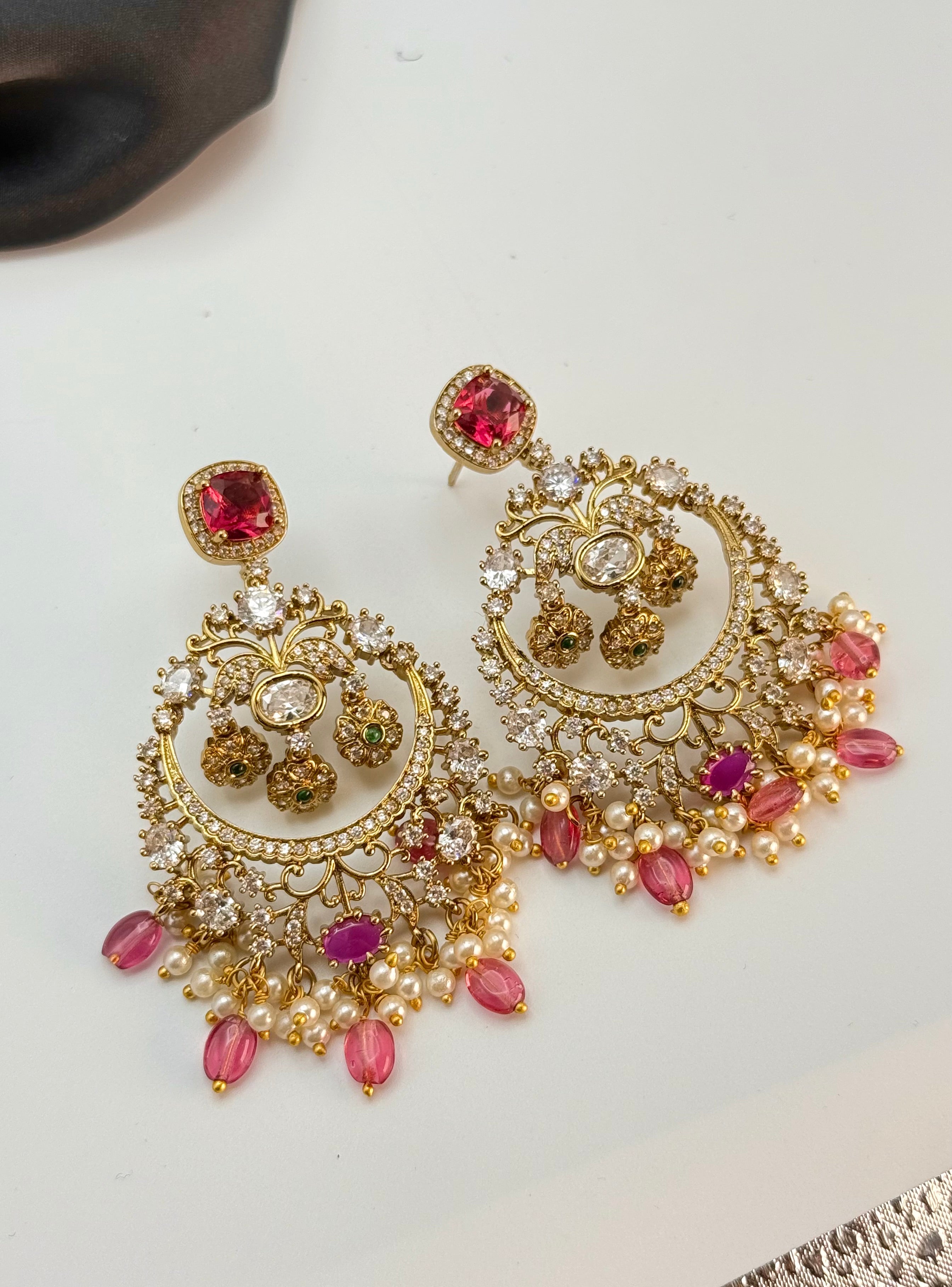 Rukhsar-E-Shabnam Statement Earrings - Aloro Jewels