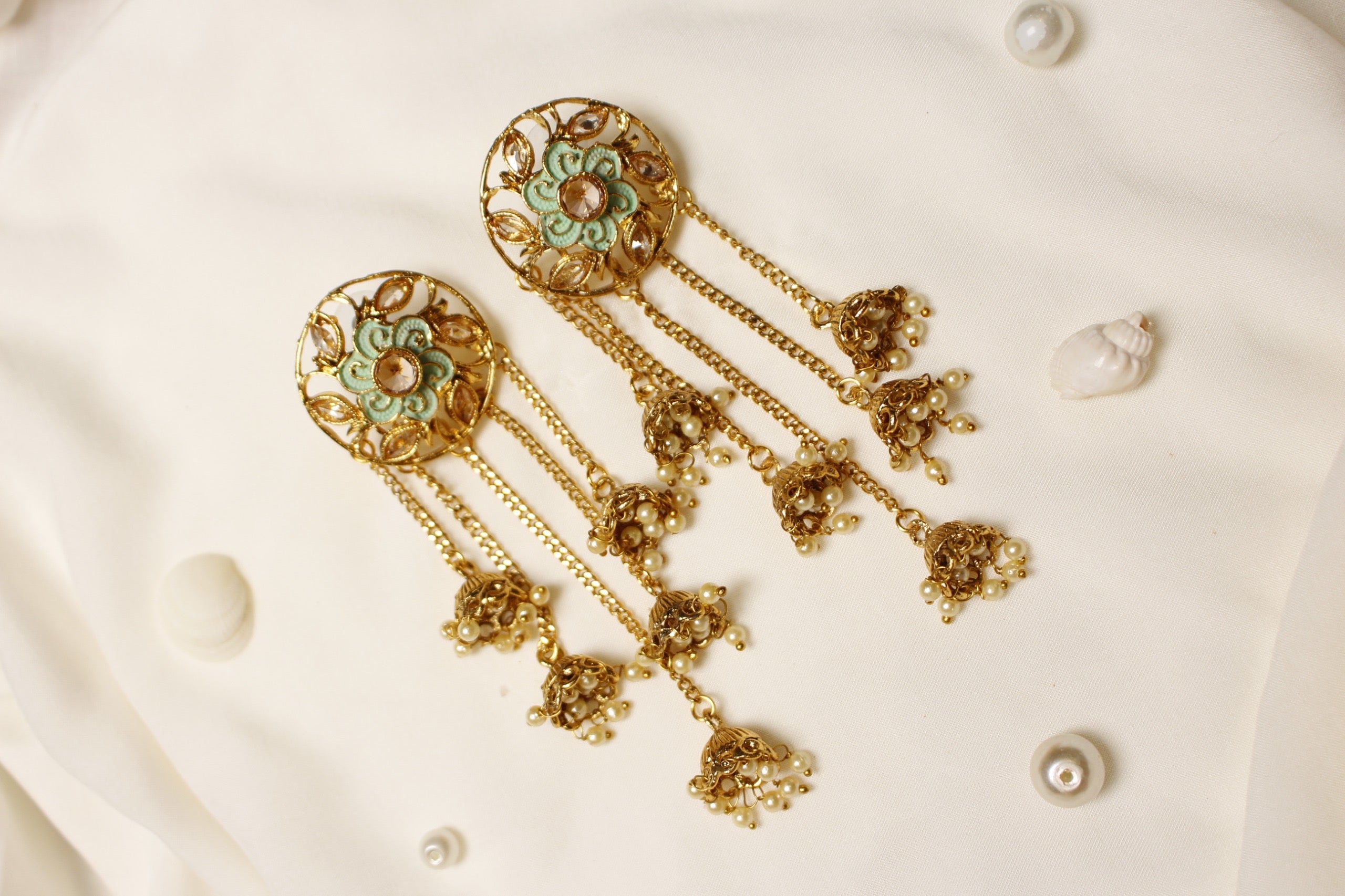 Drop Chain Earrings - Aloro Jewels