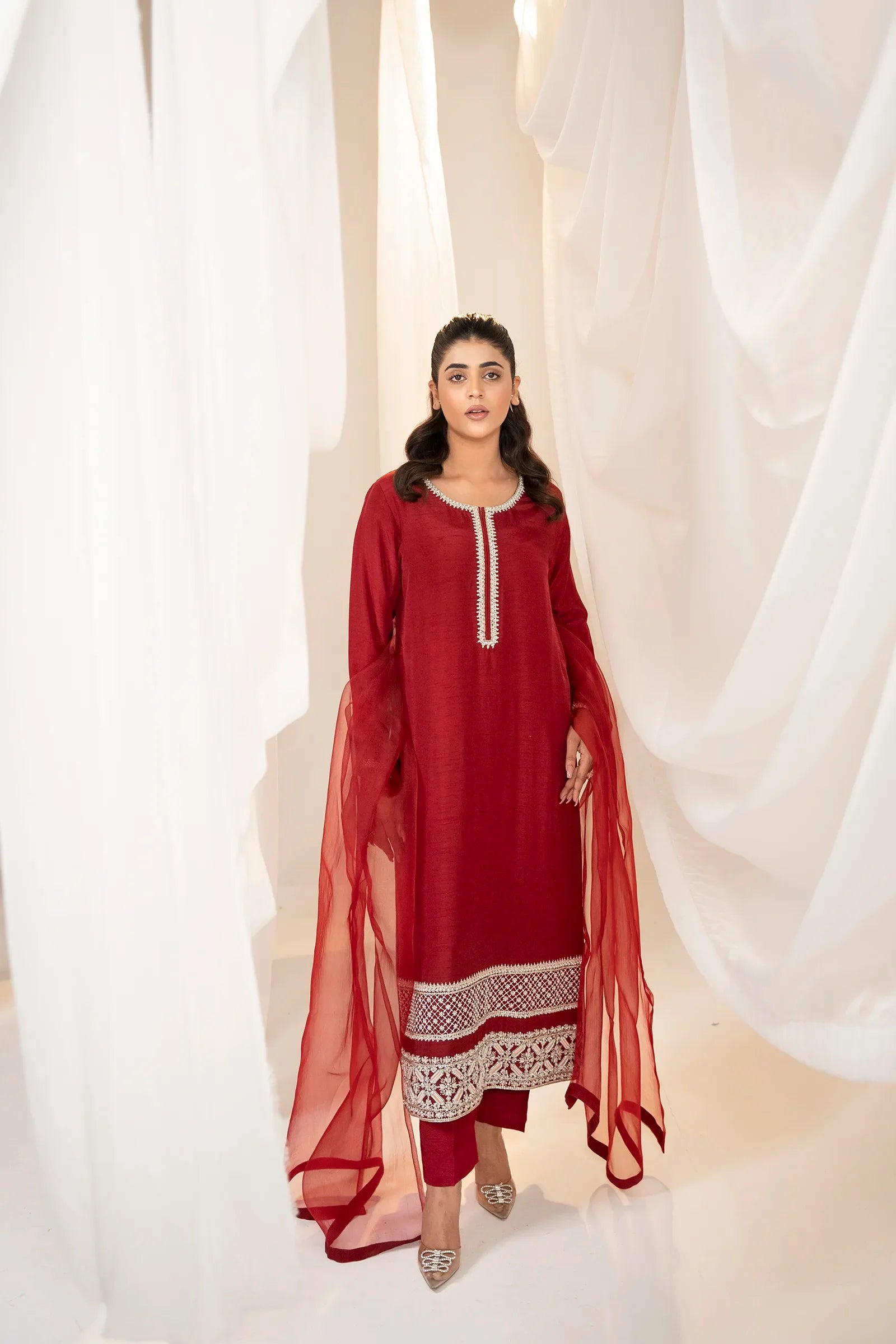 Lina 3 Piece Stitched - Javeria Zoa