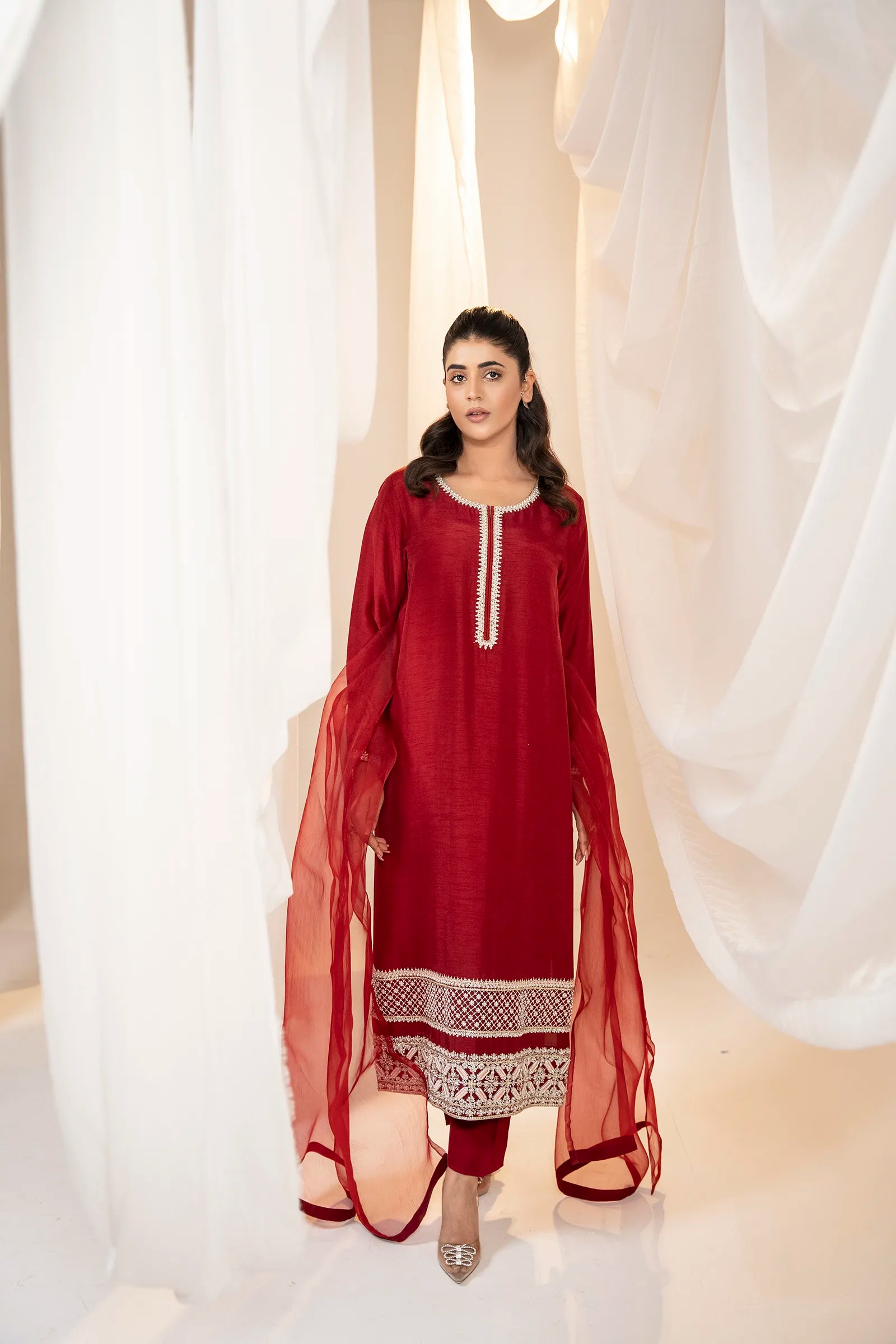 Lina 3 Piece Stitched - Javeria Zoa