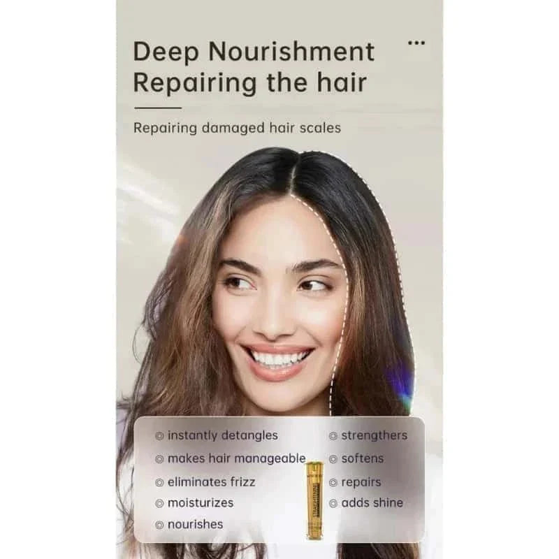Gold Shine & Style Hair Straightening Serum - Muicin