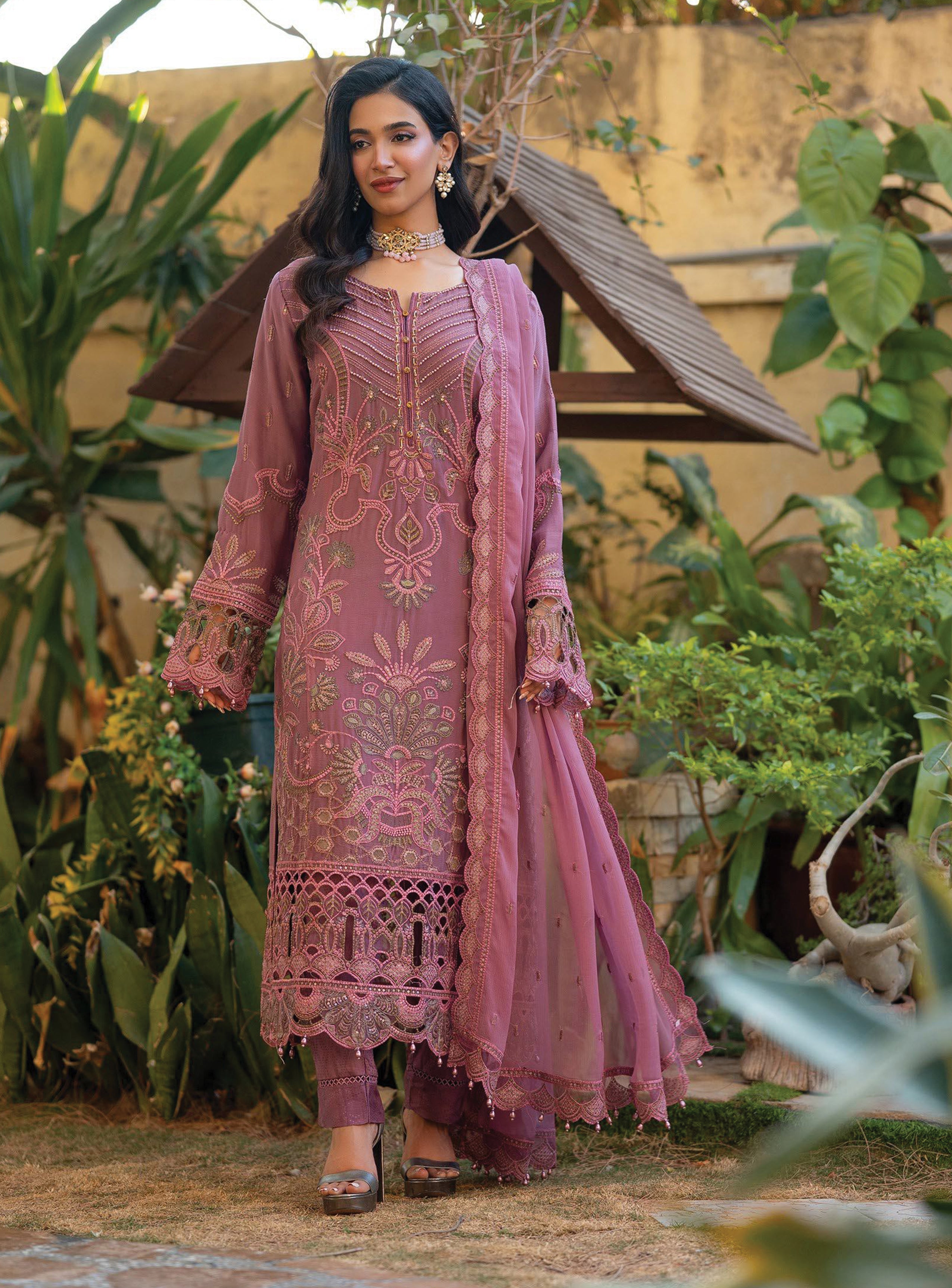 Asmira BN-1039 - 3 Piece Stitched Fancy Heavy Embroidered - Bint-e-Noor