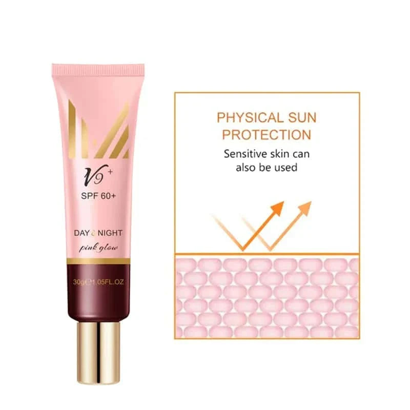 V9 Pink Glow Day & Night Cc Primer Cream - Muicin