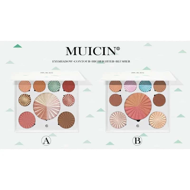 White Blusher & Eyeshadow Palette - Muicin