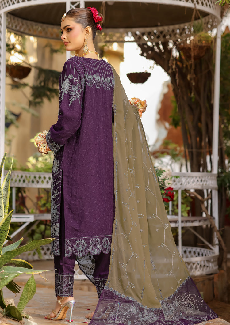 Elva BN-1012 - 3 Piece Stitched Fancy Heavy Embroidered - Bint-e-Noor