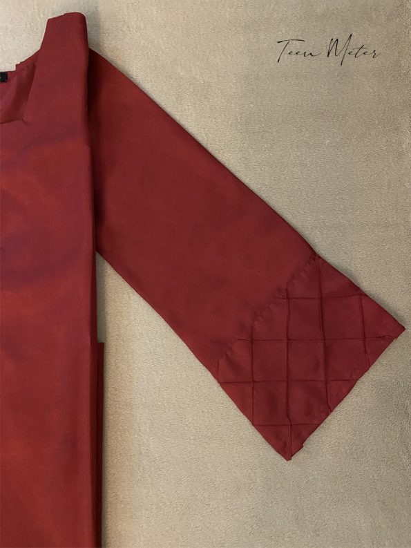 Maroon 2pc “SILK LUXE” -