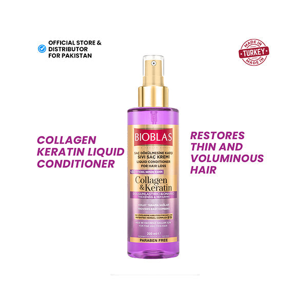 Bioblas Collagen & Keratin Liquid Conditioner 200Ml