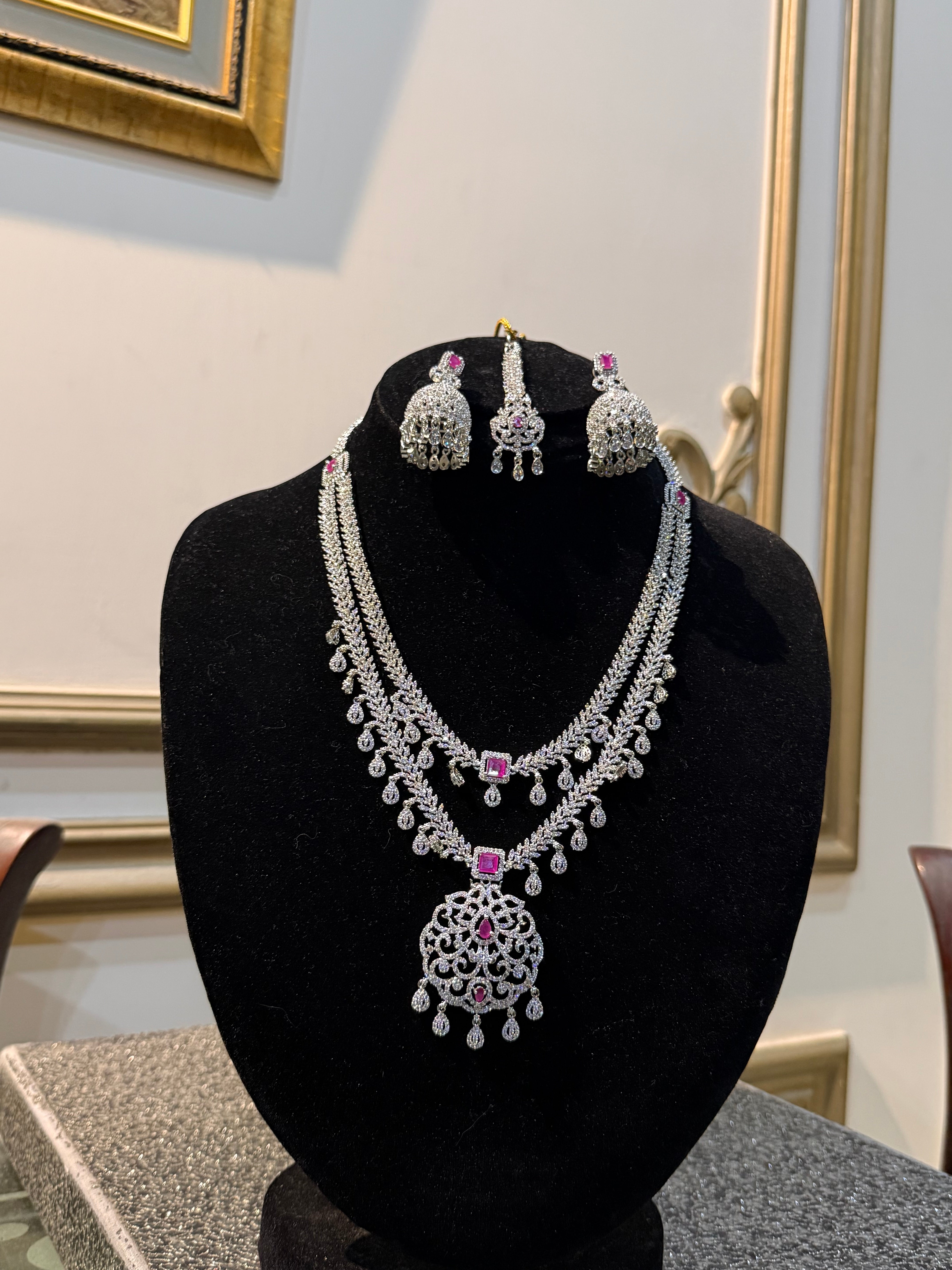 Silver Bridal Set - Aloro Jewels