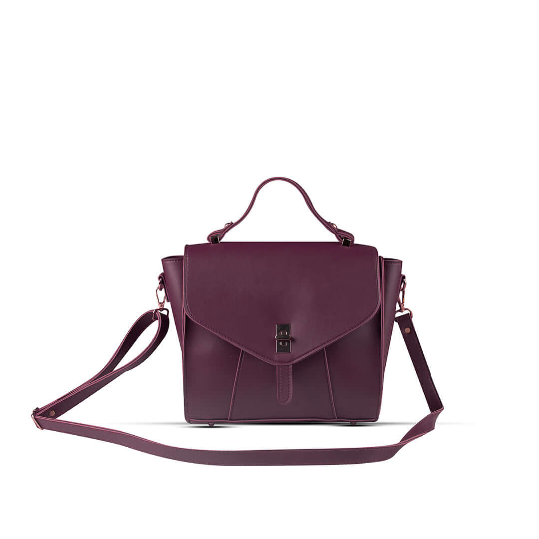 Tilda Maroon Handbag - Bag X