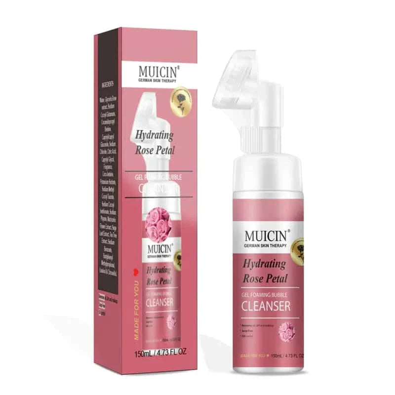 Rose Petal Gel Foaming Bubble Cleanser - Muicin