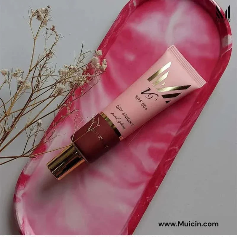 V9 Pink Glow Day & Night Cc Primer Cream - Muicin