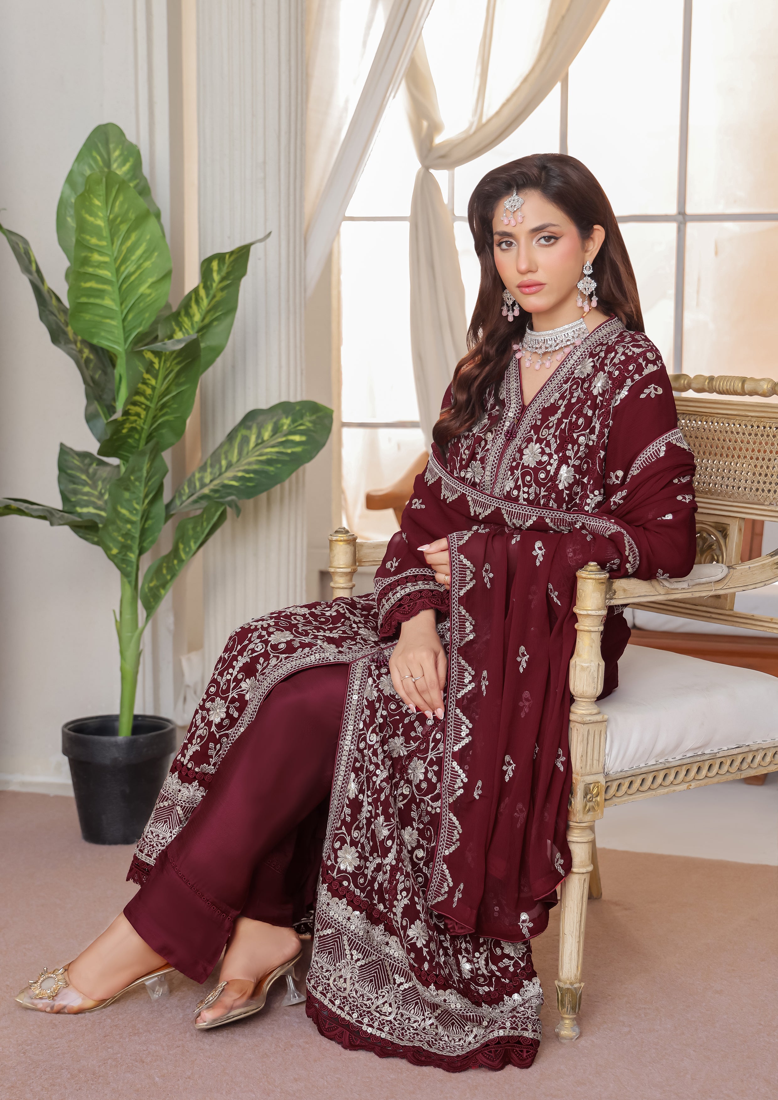 Vanessa BN-9993 - 3 Piece Stitched Fancy Heavy Embroidered - Bint-e-Noor