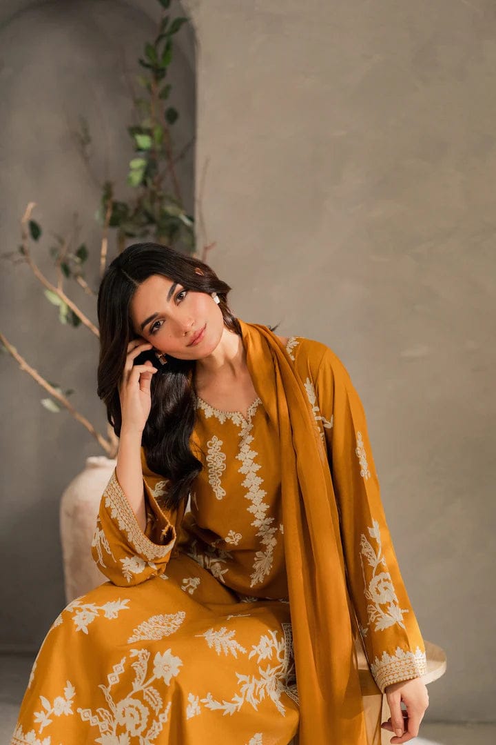 Musturd EMBROIDERY 3PC - Urban Haya